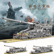Carica l'immagine nel visualizzatore di Gallery, German Military Heavy Tank Gustav Artillery Model 3846PCS - 7aleon