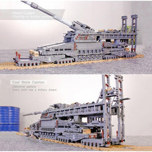 Carica l'immagine nel visualizzatore di Gallery, German Military Heavy Tank Gustav Artillery Model 3846PCS - 7aleon