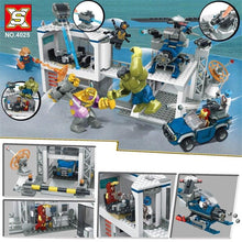 Carica l'immagine nel visualizzatore di Gallery, Sx4025 Revenge Headquarters Boy SY1334 Hulk Iron-Man Figure Weapon Children Educational Building Blocks Kid Toy for Lepinblocks - 7aleon