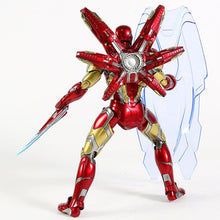Carica l'immagine nel visualizzatore di Gallery, Genuine Marvel Iron Man Mark MK 85 Action Figure Collectible Model Toy with LED Light - 7aleon