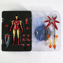 Carica l'immagine nel visualizzatore di Gallery, Genuine Marvel Iron Man Mark MK 85 Action Figure Collectible Model Toy with LED Light - 7aleon