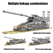 Carica l&#39;immagine nel visualizzatore di Gallery, German Military Heavy Tank Gustav Artillery Model 3846PCS - 7aleon
