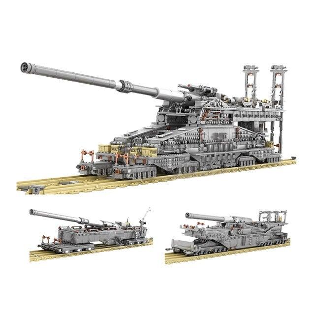 German Military Heavy Tank Gustav Artillery Model 3846PCS - 7aleon