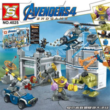Carica l&#39;immagine nel visualizzatore di Gallery, Sx4025 Revenge Headquarters Boy SY1334 Hulk Iron-Man Figure Weapon Children Educational Building Blocks Kid Toy for Lepinblocks - 7aleon
