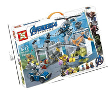 Carica l&#39;immagine nel visualizzatore di Gallery, Sx4025 Revenge Headquarters Boy SY1334 Hulk Iron-Man Figure Weapon Children Educational Building Blocks Kid Toy for Lepinblocks - 7aleon
