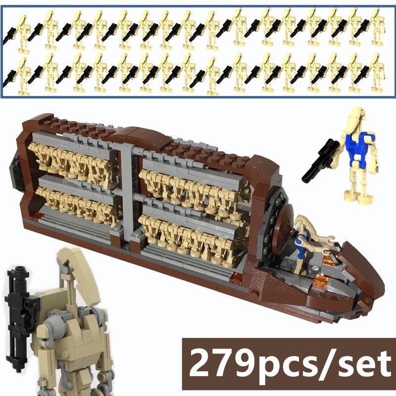 Star Wars Space Battle Transport Battleship Droid Platoon - 7aleon