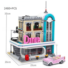 Carica l&#39;immagine nel visualizzatore di Gallery, Creative City Street View The Downtown Diner - 7aleon
