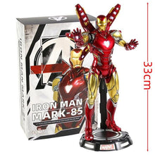Carica l&#39;immagine nel visualizzatore di Gallery, Genuine Marvel Iron Man Mark MK 85 Action Figure Collectible Model Toy with LED Light - 7aleon
